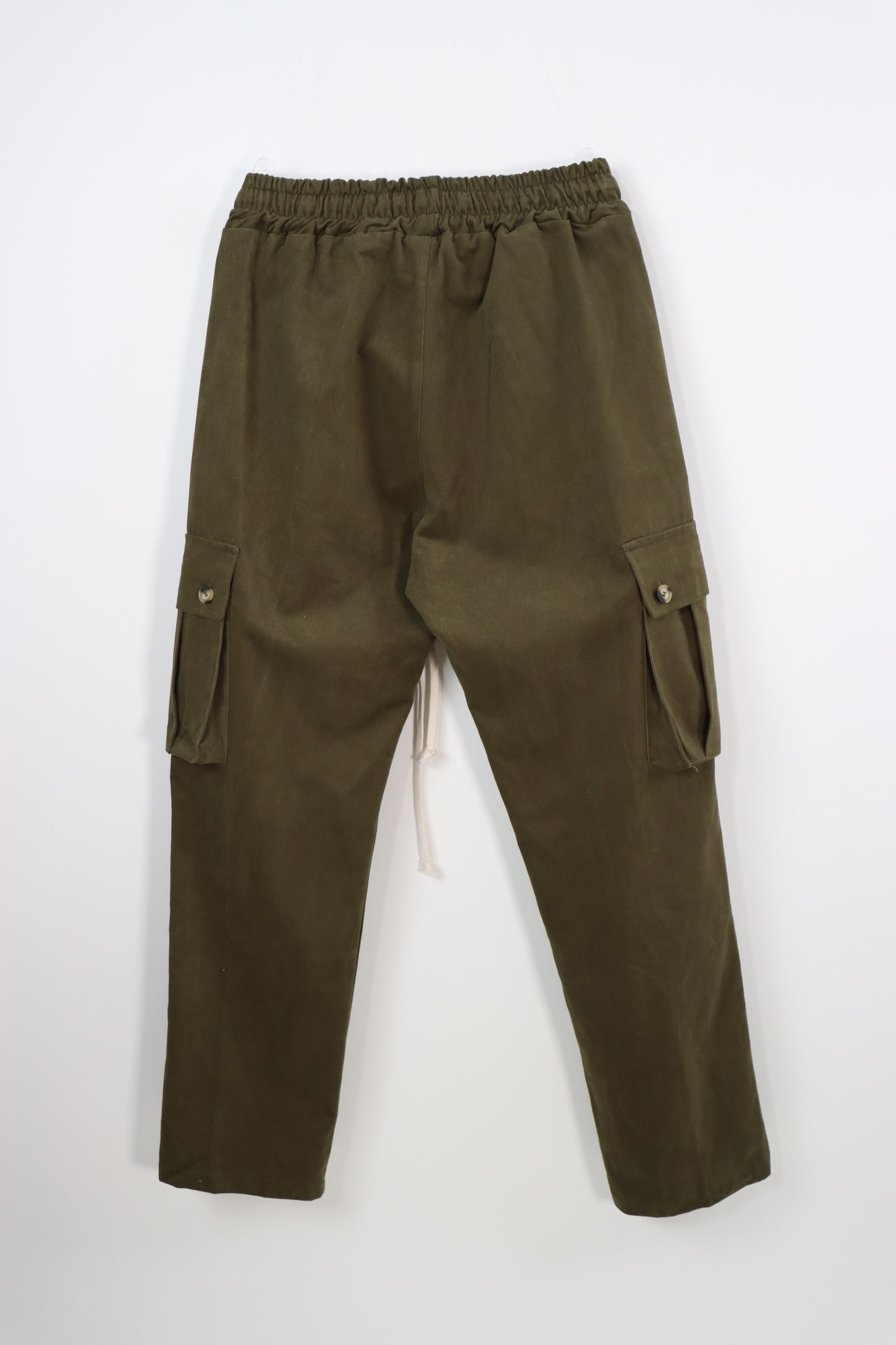 Pantalone Cargo over Verde militare tasconi