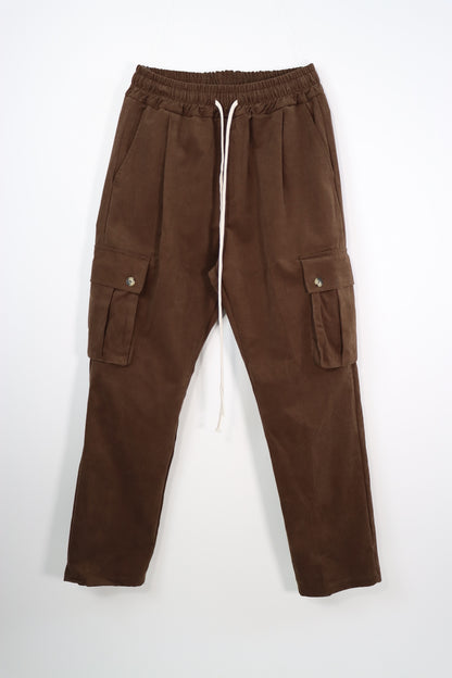 Pantalone Cargo over Marrone tasconi