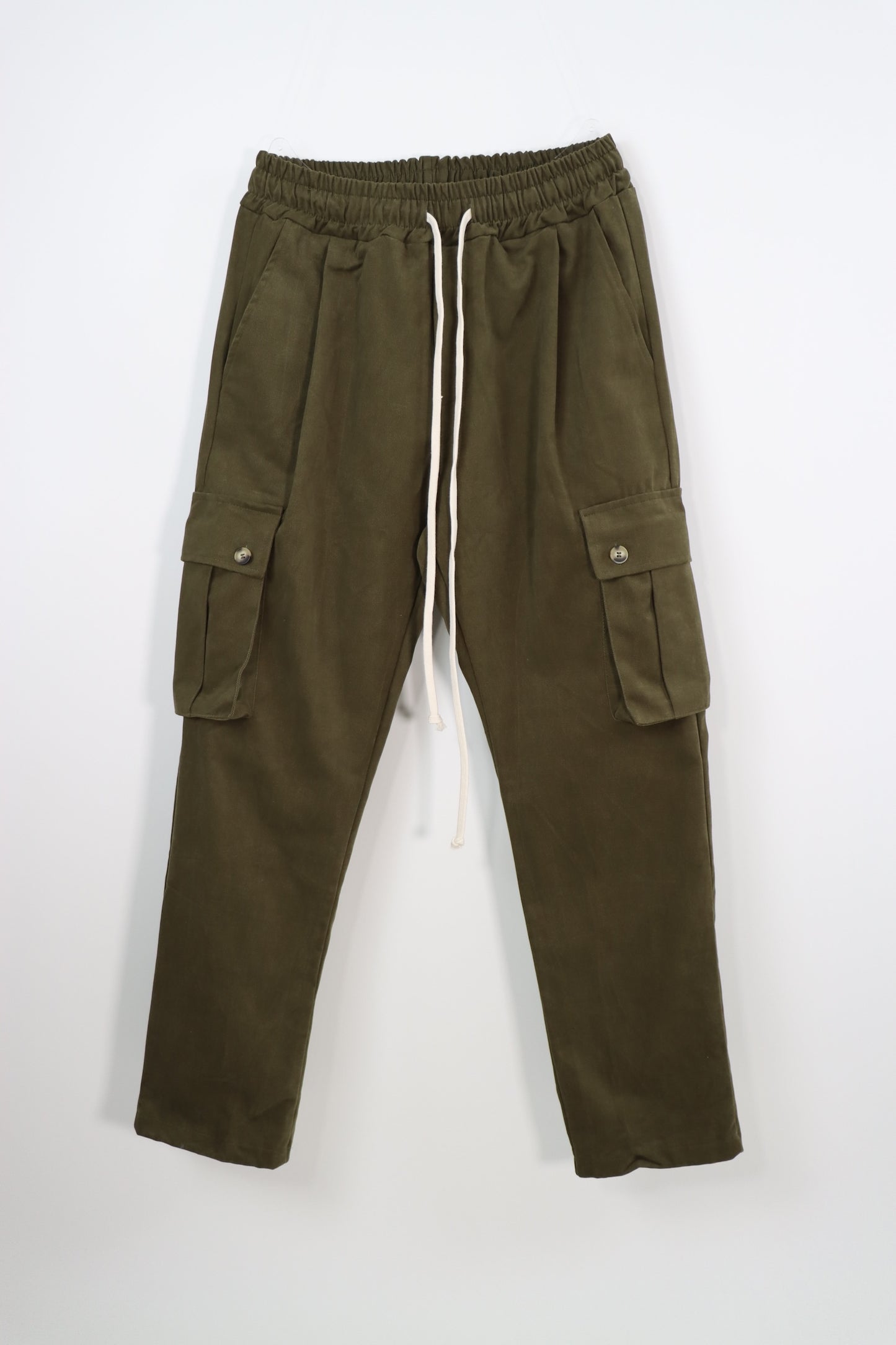 Pantalone Cargo over Verde militare tasconi