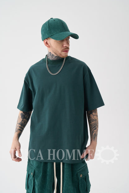 T-Shirt Oversize collo alto Verde Gucci