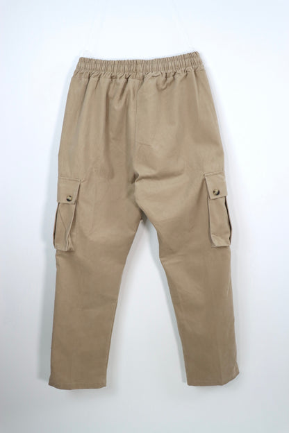 Pantalone Cargo over Beige tasconi