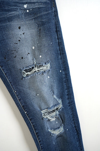 Jeans Blu newDSQ con Strappi