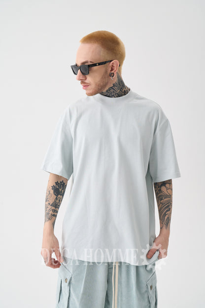 T-Shirt Oversize collo alto Bianca