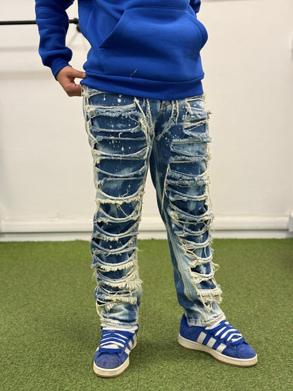 Jeans Strappi Blu KIDS